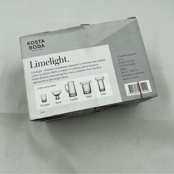 KOSTA BODA Set Of 2 Tumbler Glasses - Picture 9 of 9